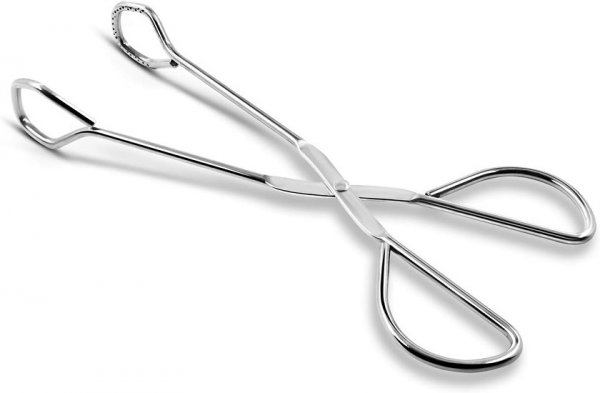Food Tongs, Heavy Duty Stainless Steel Kitchen Tongs for Cooking, Barbecue, Serving Scissors Tongs - Buffet Pliers 9 Inch