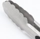 304 Stainless Steel Kitchen Cooking Tongs, 12" and 14" Set of 2 Strong BBQ Brushed Locking Food Tongs, Black