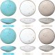 8.1" Ceramic Pasta Bowl, 26 oz Salad Bowl, Microwave and Dishwasher Safe, Sturdy and Stackable, 6-Piece Ceramic Dish and Plate Set