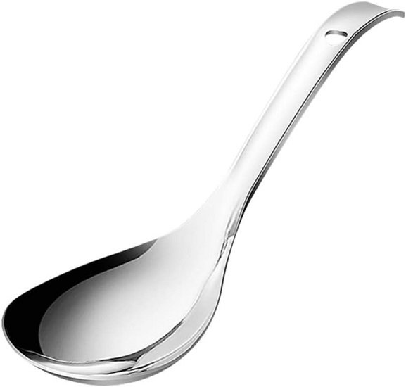Steel Rice Paddle Rice Cooker Spoon Rice Servers Soup Ladle Oil Skimmer Spoon for Rice Maker Soup Cooking
