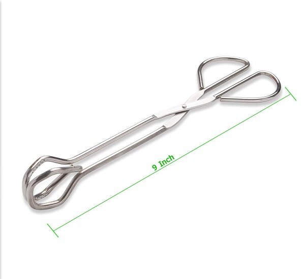 Food Tongs, Heavy Duty Stainless Steel Kitchen Tongs for Cooking, Barbecue, Serving Scissors Tongs - Buffet Pliers 9 Inch