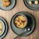 Stoneware Cereal Bowls for Kitchen, 28oz Large Ceramic Soup Bowls Set of 4 for Meal, Chip-Resistant Kitchen Bowls with Wavy Rim, Reactive Glaze Matte